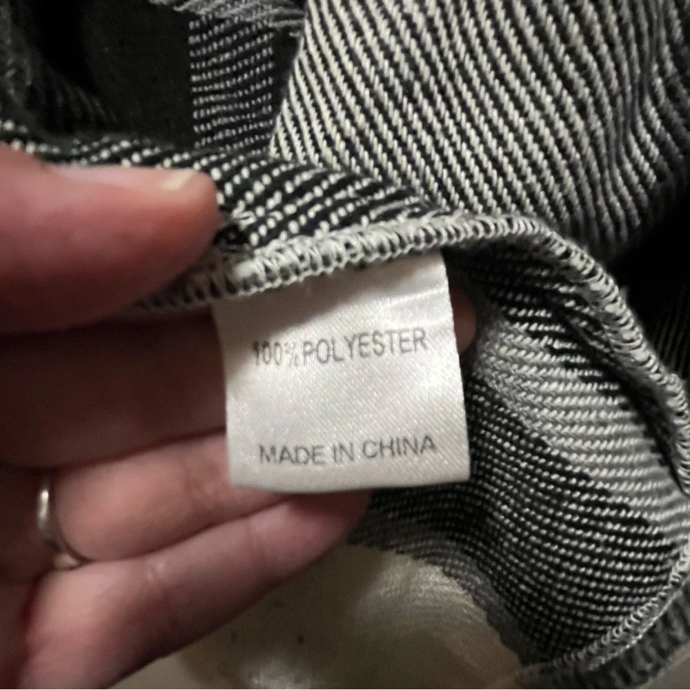 Plaid Hooded Women's Oversized Jacket - Black, White, and Gray
